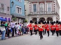 Marching Military band in Royal Windsor Royalty Free Stock Photo