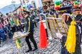 Marching school band, Independence Day, Antigua, Guatemala