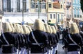 Marching soldiers during changing guard, Belem Royalty Free Stock Photo