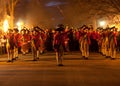 Marching soldiers in Colonial Williamsburg