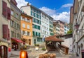 The Marche stairs in Lausanne, Switzerland Royalty Free Stock Photo