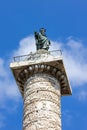 Marco Aurelio column in Rome Royalty Free Stock Photo