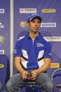 Marco melandri at a press conference Royalty Free Stock Photo