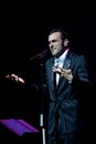 Marco Mengoni during the concert Royalty Free Stock Photo