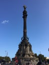 Marco Polo Monument, Barcelona, Spain Royalty Free Stock Photo