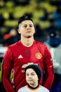 Marcos Rojo in match 1 8 finals of the Europa League between FC Rostov and Manchester United , 09 March 2017 in Rostov