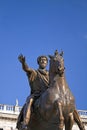 Marcus Aurelius Antoninus Augustus roman emperor statue Royalty Free Stock Photo