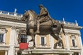 Marcus Aurelius statue on Piazza del Campidoglio in Rome, Italy Royalty Free Stock Photo