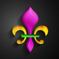 Mardi Gras background Royalty Free Stock Photo