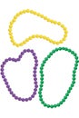 Mardi Gras beads Royalty Free Stock Photo