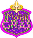 Mardi Gras blazon Royalty Free Stock Photo