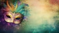 Mardi gras carnival fantasy pastel grunge texture background. Generative AI