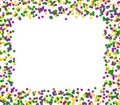 Mardi Gras carnival pattern made of colored dots