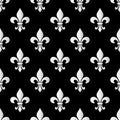 Mardi Gras Carnival seamless pattern with fleur-de-lis. Mardi Gras endless background