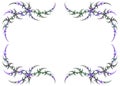 Mardi Gras Colored Fractal Frame With White Copy S Royalty Free Stock Photo
