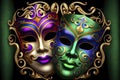 Mardi Gras comedy tragedy masks Royalty Free Stock Photo