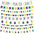 Mardi Gras decoration set