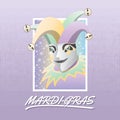 mardi gras design. Vector illustration decorative design