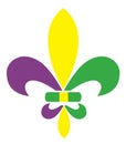Mardi Gras fleur de lis. Royalty Free Stock Photo