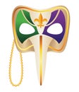 mardi gras harlequin mask icon