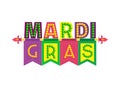 Mardi Gras holiday headline Royalty Free Stock Photo