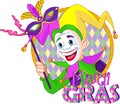 Mardi Gras jester Royalty Free Stock Photo