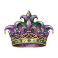 Mardi Gras Jester Crown Vector Royalty Free Stock Photo