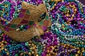 Mardi Gras Mask and Beads