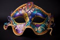 mardi gras mask with vibrant colors and intricate designs