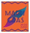 Mardi Gras placard