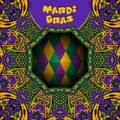 Mardi Gras poster frame