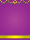 Mardi Gras Poster Template with Purple Background adorned with Beads