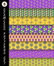 Mardi gras seamless patterns. Carnival backgrounds Royalty Free Stock Photo