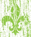 Mardi gras simbol - Fleur de lis. Grunge background