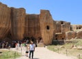 Tourists visiting Ancient City of Dara in Mardin,Turkey
