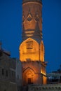 Mardin, Turkey - September 2021. Religious architecture of Islamic mosques of a medieval picturesque city on the Masopotamian