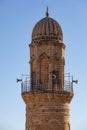 Mardin, Turkey - September 2021. Religious architecture of Islamic mosques of a medieval picturesque city on the Masopotamian