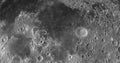 Mare Fecunditatis or Sea of Fecundity rotating in the lunar surface of the moon