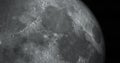 Mare Serenitatis and mare Tranquillitatis in the moon, 3d rendering
