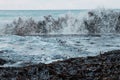 Mareggiata con alghe. Motion blur. Sardinia. San Teodoro