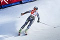 Maren Scjoeld of Norway in the finish area after the second run of the giant slalom