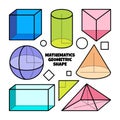 Mathematics Geometric shape doodle illustration