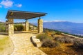 Margaliot Lookout, with Hula Valley and Mount Hermon Royalty Free Stock Photo