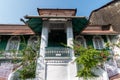 Exterior facade of an old Portuguese era house in the old city of Madgaon