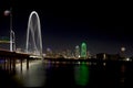 Margaret Hunt Hill Bridge in downtown Dallas, Texas Royalty Free Stock Photo