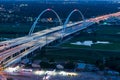 Margaret Mcdermott Bridge Dallas, Texas Royalty Free Stock Photo
