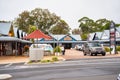 Margaret River, Australia - September 9, 2023: City streets and buildings in spring season