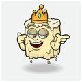 Margarine Mascot Character Cartoon With Smug expression. For brand, label, packaging and product