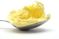 Margarine on spoon Royalty Free Stock Photo