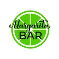 Margarita Bar calligraphy sign. Party bar sign. Vector template for typography poster, banner, flyer, etc